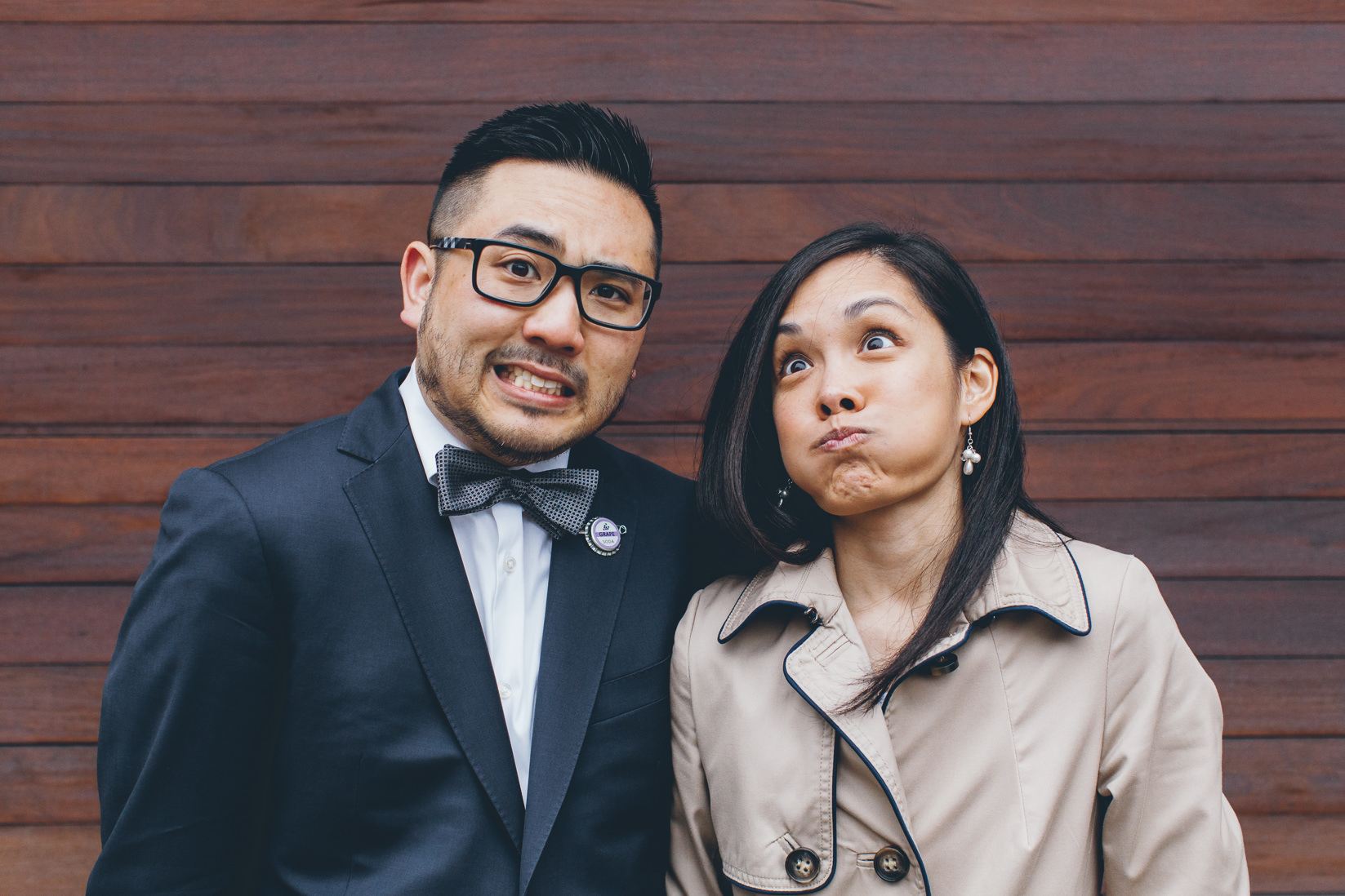 Funny Bride & Groom portraits | Nathan Phillips Square | Toronto City Hall Wedding | EIGHTYFIFTH STREET PHOTOGRAPHY