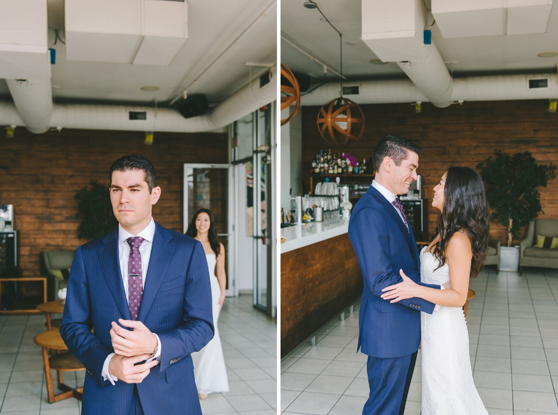 First Look | Spoke Club Wedding Toronto | EightyFifth Street Photography
