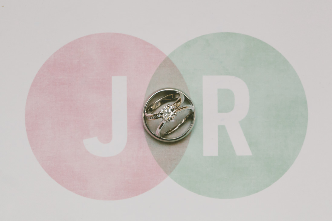 Wedding Rings on Venn Diagram Invitation | Spoke Club Wedding Toronto | EightyFifth Street Photography