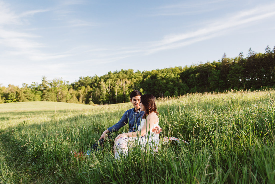 Couple in field of tall grass | Scotsdale Farm Engagement, Georgetown | Toronto Wedding Photographer | EightyFifth Street Photography