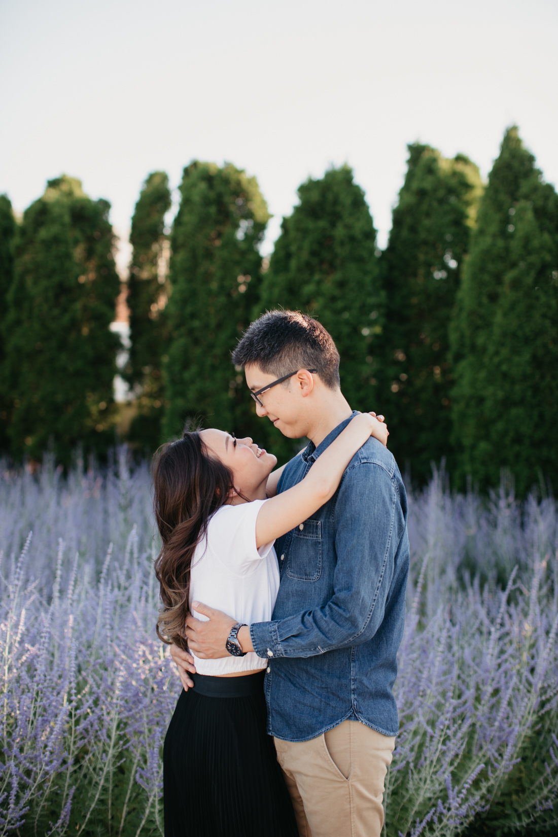 Lavender engagement photo location | Toronto Wedding Photographer | EightyFifth Street Photography