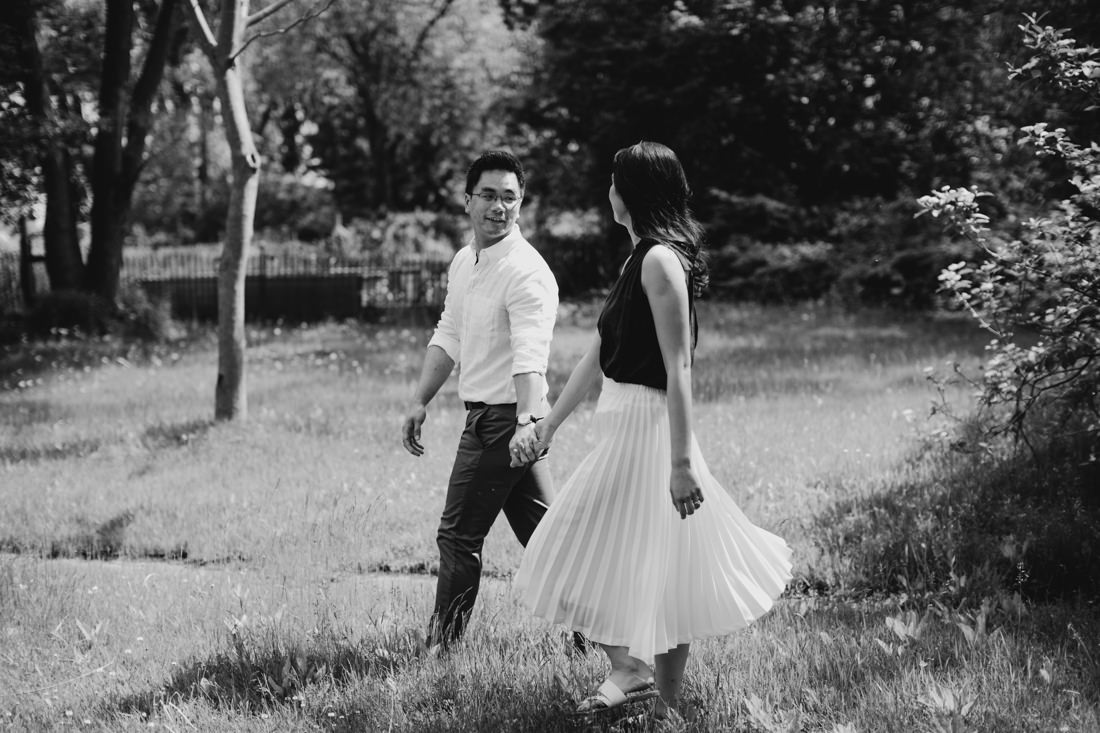 black and white documentary style engagement photos | eightyfifth street photography