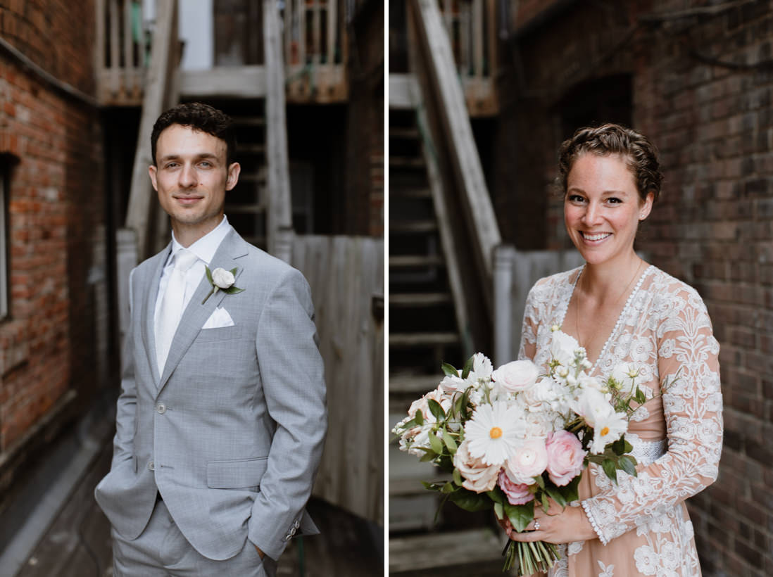 bride and groom urban wedding portraits Toronto_EightyFifth Street Photography